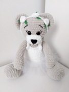 Miś ruchomy Dziewczynka Rękodzieło 