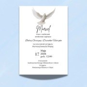 Zaproszenia komunijne Gołąbek