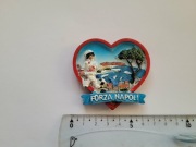 Magnes na lodówkę -  880f. FORZA NAPOLI Serduszko
