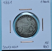 1 frank 1861                               