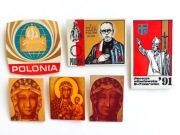 Znaczki, wpinki przypinki religijne. lata 1979-91