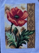 Ręcznie haftowany obraz krzyżykowy „Mak”