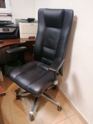 Fotel do biurka wielofunkcyjny, skórzany, obrotowy