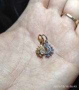 Rozdzielany charms zawieszka Słońce i Księżyc moon sun bransoletek Pandora