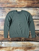 Hampton Republic sweter męski ciemnozielony rozmiar EUR M bawełna zima