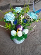 Niebieski stroik wielkanocny 