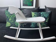 Drewniany KONIK na biegunach (dł. 88 cm, wys. 56 cm)