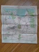 Mapa ćwiczebna, 1:25 tys. Sztab Generalny WP 1961 Brzeźno