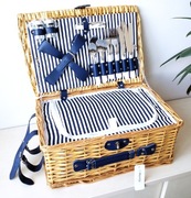 Kosz piknikowy wiklinowy Homla z wyposażeniem, dodaję gratis