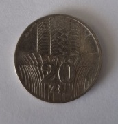 POLSKA PRL 20 ZŁ MN 1973 WIEŻOWIEC I KŁOSY
