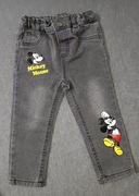 Spodnie jeansowe z regulowaną gumką chłopięce 86 Myszka Miki Mickey