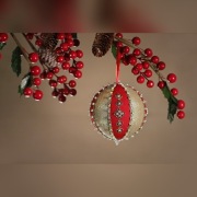 NOWA RĘCZNIE ROBIONA BOMBKA ŚWIĄTECZNA!