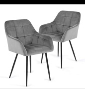 Krzesła Flamingo welurowe sza