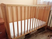 łóżeczko dziecięce drewniane sosnowe 