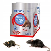 Na myszy i szczury Bros granulat  1kg (5x200)