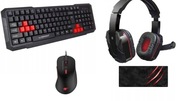 Zestaw Gamingowy 4w1 – Klawiatura + Mysz + Podkładka + Słuchawki