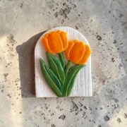 Ręcznie wykonany magnes do igieł- needle minder, rękodzieło, haft