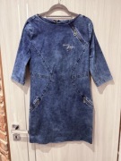 Sukienka jeansowa z zameczkami niebieska Tommy Hilfiger M/L