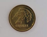 2 gr z 2015 r. Moneta z woreczka menniczego (2015 UNC)
