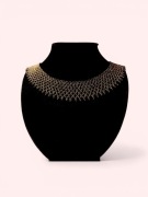 Kolia folk pajęczynka, ażurowy kołnierzyk, krywulka łemkowska, brązowy