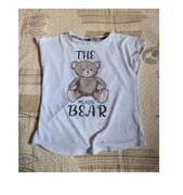 koszulka bawełniana organiczna t-shirt bear z misiem bluzka