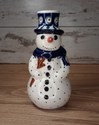 Figurka ceramiczna bałwanek 16cm ceramika Bolesławiec  Z.C.B.