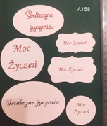SCRAPKI KRAKÓW Napisy w różnych kształtach (A158)
