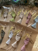 Breloczek brelok makrama Boho handmade chwost wesele panieński nauczyciel