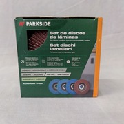 Tarcza szlifierska listkowa 115 mm, 4 sztuki w zestawie Parkside
