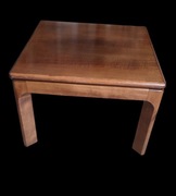 Stolik kawowy OPAL Möbel Club z orzecha włoskiego,lata  60/70, vintage 