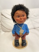 Unikat stara kolekcjonerska figurka z bujającą głową Chłopiec HEICO