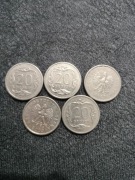 5x 20 groszy 2003r.
