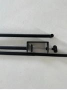 Ikea Helgeo - dekoracyjny drążek do stołu ozdobny czarny wieszak na stół