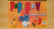Papiery kolorowe samoprzylepne 3 sztuki Nowe