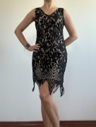 Krótka sukienka w stylu lat 20tych roz. 34/36