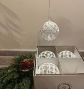 Bombki na choinkę 8 cm własnoręcznie wyszydełkowane 