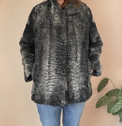 Futro naturalne krótkie szare karakuły XL Wikid- Pelze 