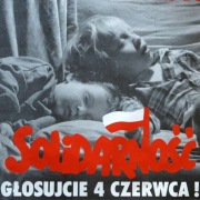 Oryginalny plakat wyborczy Solidarności 