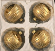 Duże Bombki choinkowe 4 szt.  lata 90 - te, retro bańki vintage prl