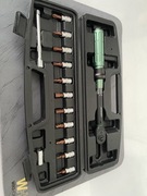 Klucz dynamometryczny 1/4” + bity TORX HEX zestaw w walizce