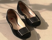 Högl czółenka balerinki buty damskie czarne 38,5 