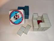 Układanka logiczna Tetris PRL gra kostka Rubika stara zabawka vintage