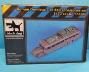 Black Dog 1/72 Vomag Omnibus 7 or 660 accessories set for Roden