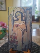 Anioł na desce /obrazek ścienny 