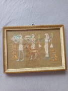 Obraz ręcznie wyszywany vintage 