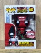 Funko POP Deadpool With Headpool 667 Marvel Zombies MCC Exclusive