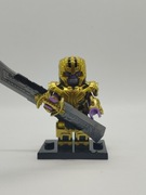 Minifigurka Thanos zbroja złota z świata Marvel Kompatybilna z LEGO