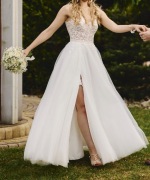 Suknia ślubna w literkę A miesiąca się Anette Wedding Atelier S 