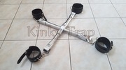Metalowy krzyżak rozpórka BDSM kajdanki Hogtie