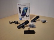 Mikrofony krawatowe bezprzewodowe USB-C | Zestaw 2 szt. | Vlog | Reels